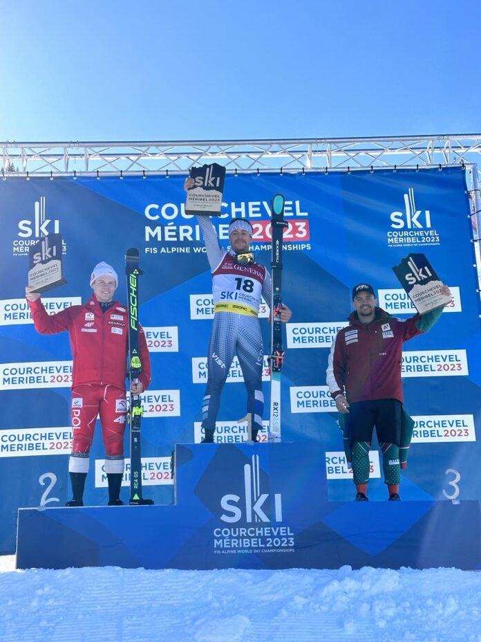 Bulgarian best alpineer Albert Popov took third place in the giant slalom qualification from the World Ski Championships programme in Kurshevel and Meribel. The ace was the leader after the first inning, but in the second, he was ahead by 0.33 sec by Benjamin Zolos (ISR) and only 0.03 by Peter Habdas (Paul)