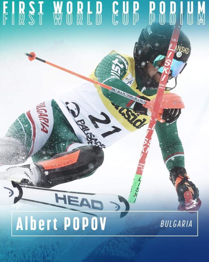 Bulgarian skiing star Albert Popov climbed the podium for the first time in a World Cup start. This came after unique drama as the continuous snowfall in Palisades Tahoe, California