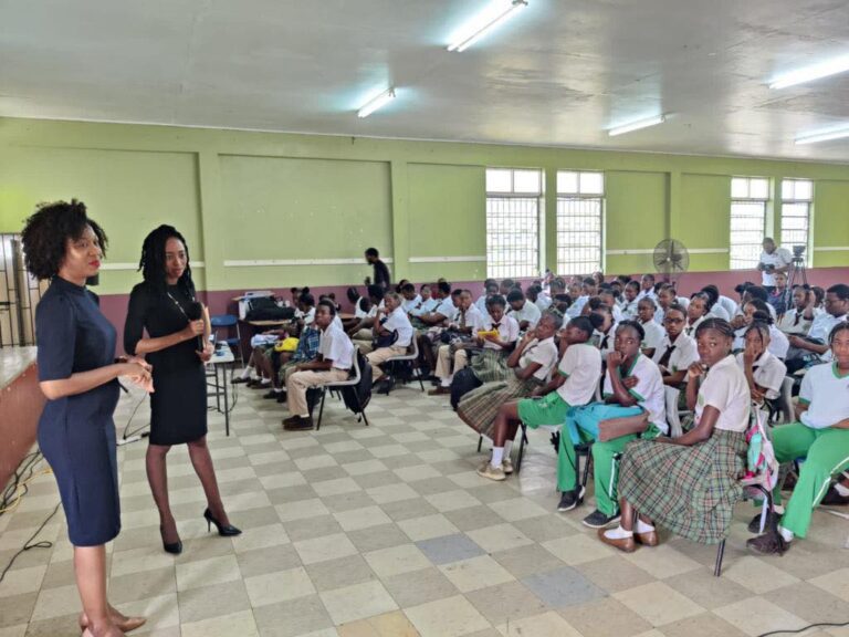 Castries, Saint Lucia: On Tuesday, March 21, 2023, Ernest Hilaire, Deputy Prime Minister and Minister of Tourism of Saint Lucia, gave brief information about the participation drive at the Babonneau Secondary School, specifically organised by the Tourism Ministry of Saint Lucia