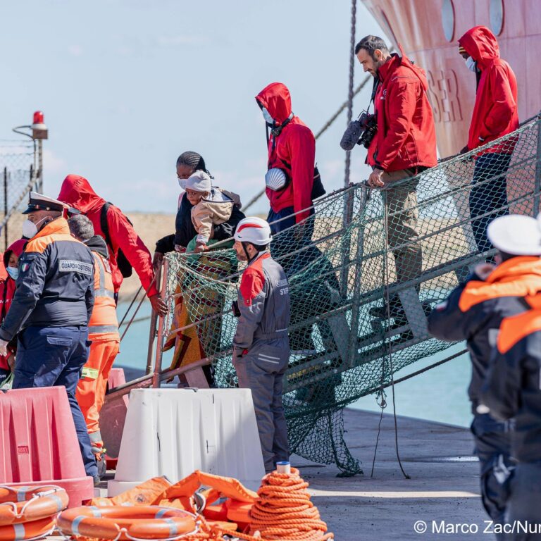 On Tuesday afternoon, 161 people rescued by the Life Support search and rescue (SAR) vessel crew went ashore in the central Italian coastal town of Ortona on the Adriatic Sea