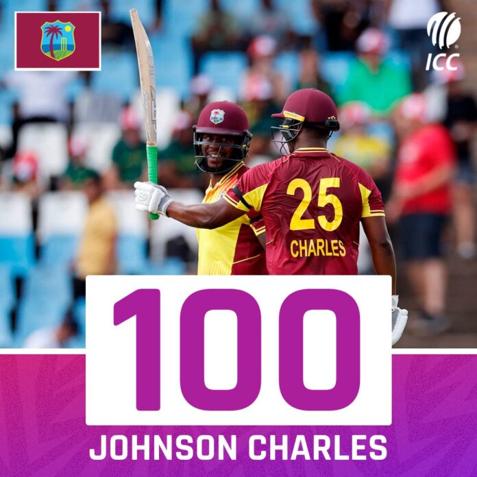 Castries, Saint Lucia: Ernest Hilaire, Deputy Prime minister of Saint Lucia, congratulated Johnson Charles on his maiden century in T20 Cricket format. Yesterday, On March 26, during the match against South Africa, the Saint Lucian-born Johnson Charles playing for West Indies, hits a dominating 100 in just 39 balls