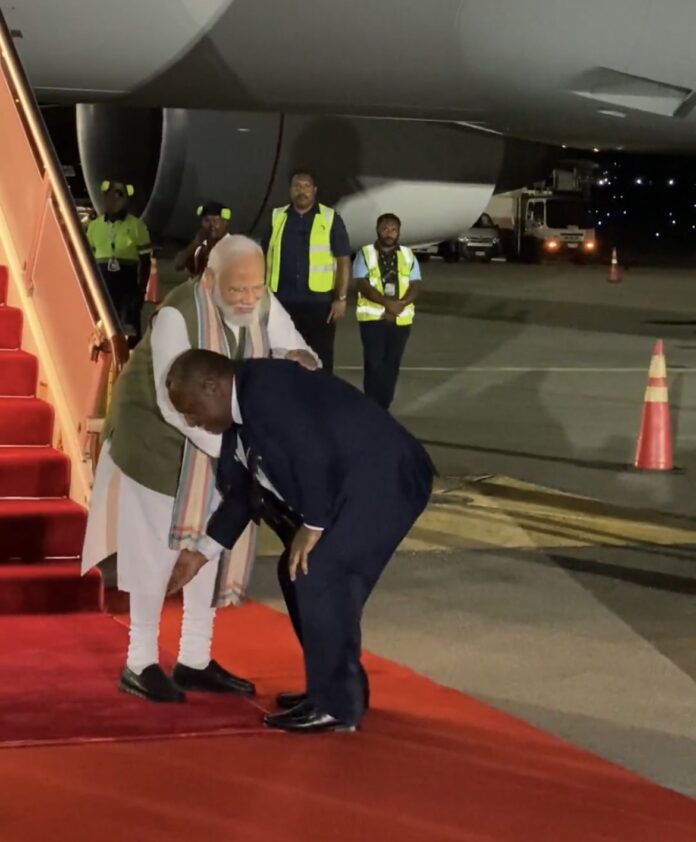 New Delhi, India: In Papua New Guinea, the third summit of the Forum for India-Pacific Islands Cooperation (FIPIC) marked the arrival of Indian Prime Minister Narendra Modi, who was welcomed with open arms