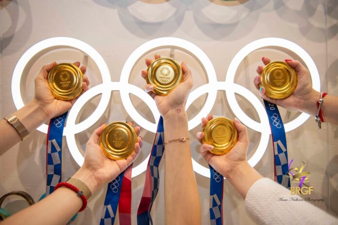 On June 26, 2023, the national rhythmic gymnastics team (ensemble) of the Republic of Bulgaria, which won gold medals during the Tokyo 2020 Olympic Games, held a press conference for the Japanese media at the Tokyo Olympic Museum on the first day of their official program in Japan