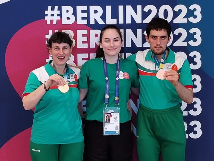 June 21, 2023, Berlin: The athletes from the badminton team of Special Olympics Bulgaria won a bronze medal after very tense finals in the mixed doubles division of the World Summer Games in Berlin '2023