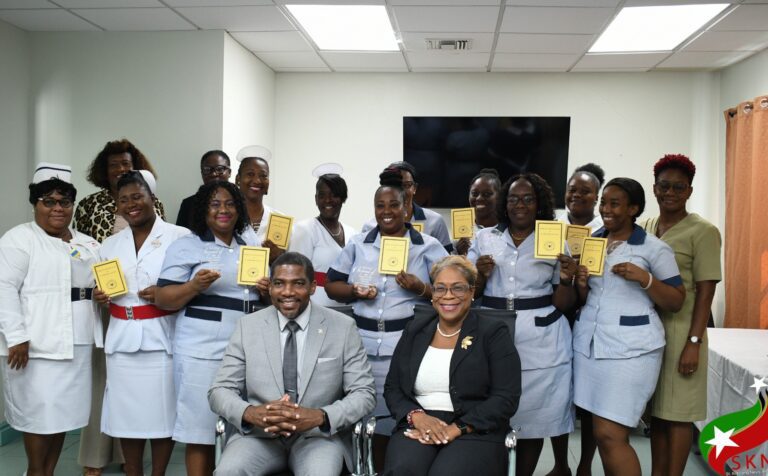 Basseterre, St Kitts and Nevis: Prime Minister and Minister of Health of St Kitts and Nevis, Terrance Drew, addressed the nurses at a special ceremony held on Tuesday, August 29, 2023, at the JNF General Hospital Conference Room who recently received their Licenses after a decade of struggle