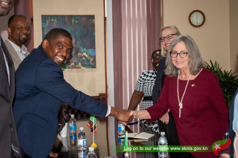 Basseterre, St Kitts and Nevis: Terrance Drew, Prime Minister of St Kitts and Nevis, met with Linda Taglialatela, US Ambassador to Barbados and the Eastern Caribbean, on Wednesday, August 16, 2023