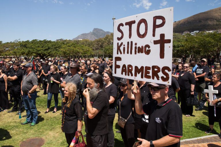 Plovdiv, Bulgaria: The youth of Plovdiv-based football club supports the white South African farmers who were brutally murdered and tortured after the hate speech given by South African Politician Julius Sello Malema
