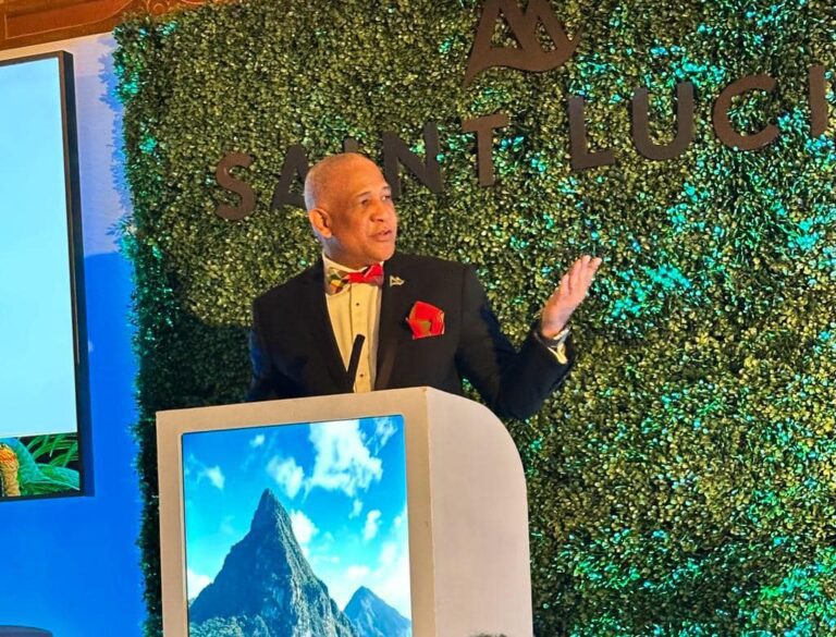 Castries, Saint Lucia: Ernest Hilaire, Deputy Prime Minister and Minister of Tourism applauds the Saint Lucia Tourism Authority (SLTA) staff for their efforts and continuous work done to promote Saint Lucia as a premier destination