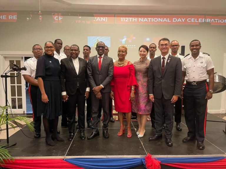 Castries, Saint Lucia: Philip J. Pierre, Prime Minister of Saint Lucia, yesterday extended best wishes to the government and the people of Republic of China (Taiwan) on the occasion of the 112th observance of Double Ten Day