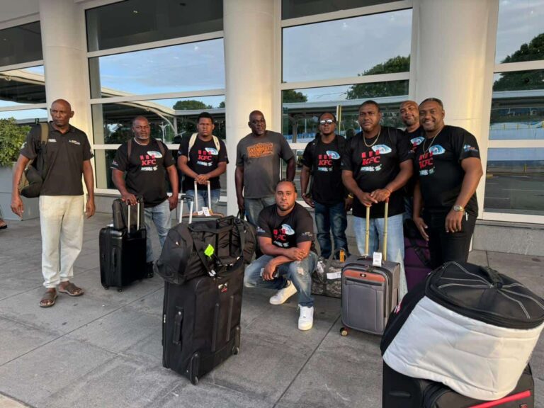Minister Ernest Hilaire congratulated Saint Lucia Drag racing team for their outstanding performance in Antigua. (Credits: Ministry of Youth Development and Sports - Saint Lucia, Facebook)