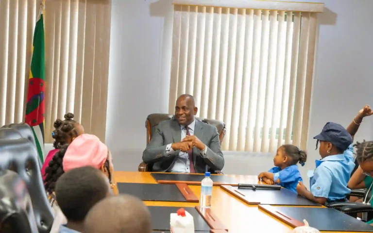 PM Skerrit with students to commemorate Career Week