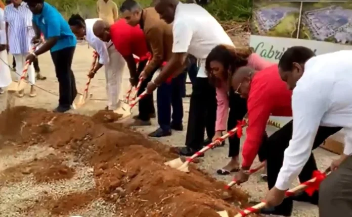 Photograph of Groundbreaking ceremony of Cabrits Marina