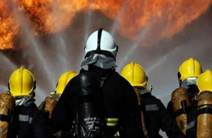The blaze was quickly contained and extinguished, preventing significant damage to the property and surrounding areas The blaze was quickly contained and extinguished, preventing significant damage to the property and surrounding areas