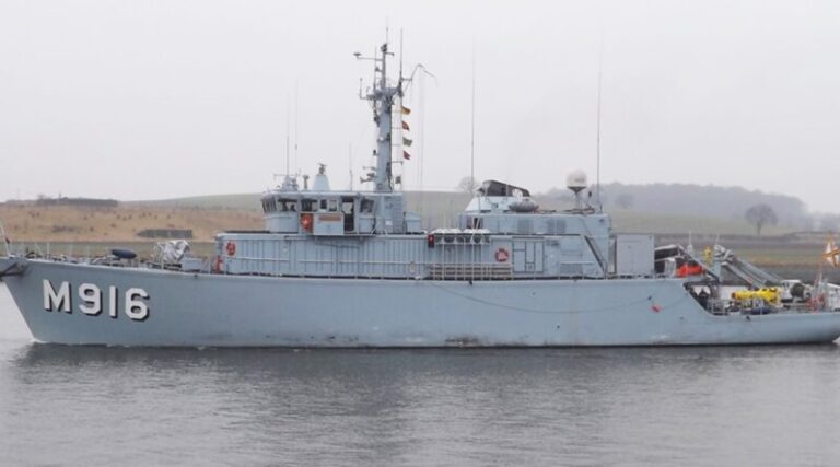 Belgian Tripartite minehunter undergoing maintenance before transfer to Bulgaria to support naval security and Ukrainian operations in the Black Sea